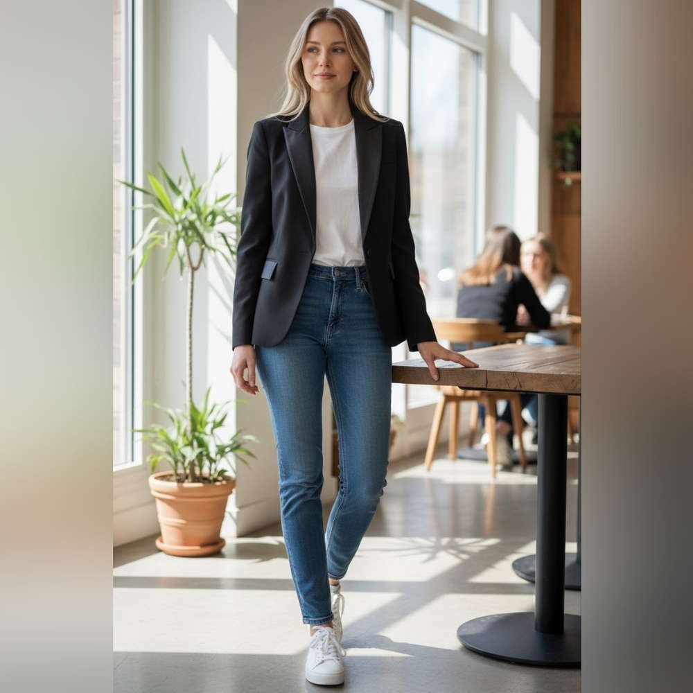 Rag & Bone Black Textured Blazer